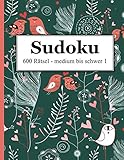 Sudoku - 600 Rätsel medium bis schwer 1