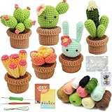 Mecctuck 6 Häkelset für Anfänger, Crochet Set, Wolle zum Häkeln, Häkeln für Anfänger, Wolle zum Stricken für DIY-Handarbeiten mit Häkelnadeln, Häkel Set Anfänger, Häkelset mit Tutorial und Anleitung