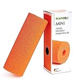 BLACKROLL® MINI Faszienrolle (15 x 5 cm), kleine Fitness-Rolle für die Selbstmassage, handliche Massagerolle für unterwegs, im Büro oder Fitnessstudio, mittlere Härte, Made in Germany, Orange