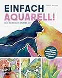 Einfach Aquarell! Dein Watercolor-Starter-Set mit Anleitungen inklusive Aquarellpapier-Block und vorgezeichneten Motiven zum Sofort-Loslegen: Tiere, ... | Einfach Schritt für Schritt malen
