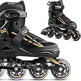 Movino Inline Skates | Cruzer B2 | Verstellbare Rollschuhe | Damen Mädchen Jungen | Inliner für Kinder & Erwachsene | mit großen Rädern 76 mm | Kids