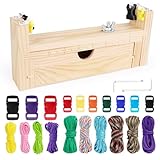 Paracord Jig Armband Maker Set - Knüpfen Hundehalsband Selber Machen Wristband Herstellen Kit Mit Fallschirm Schnur Und Verschlüsse