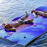 FKKFUCI Wasserschwimmende Schaumstoffmatte 180 X 55 cm X 3,5 cm Ripstop-Schwimmmatte Für Den Außenbereich, Große Bruchsichere XPE-Schaumstoffmatratze Für Schwimmende Bettdecke Im Pool