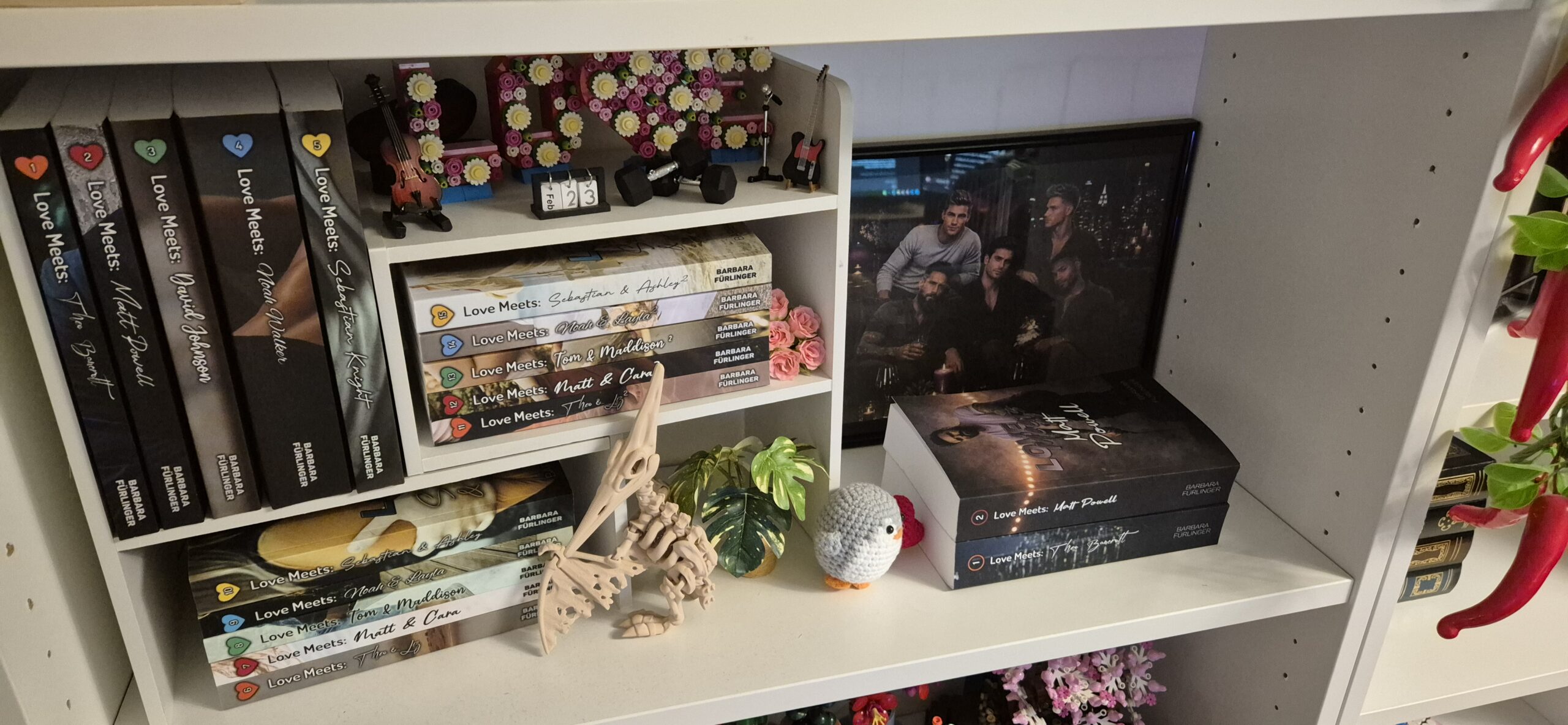Neue Deko fürs Bücherregal