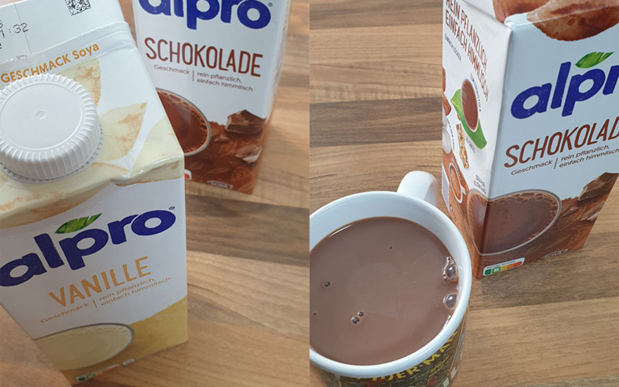 Alpro-Schokodrink-Vanilledrink