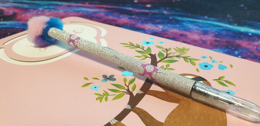 Glitzerstift-DIY-fertig